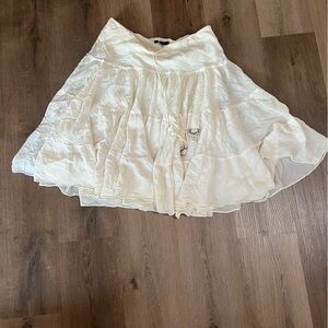 Y2K Express Ivory Skirt